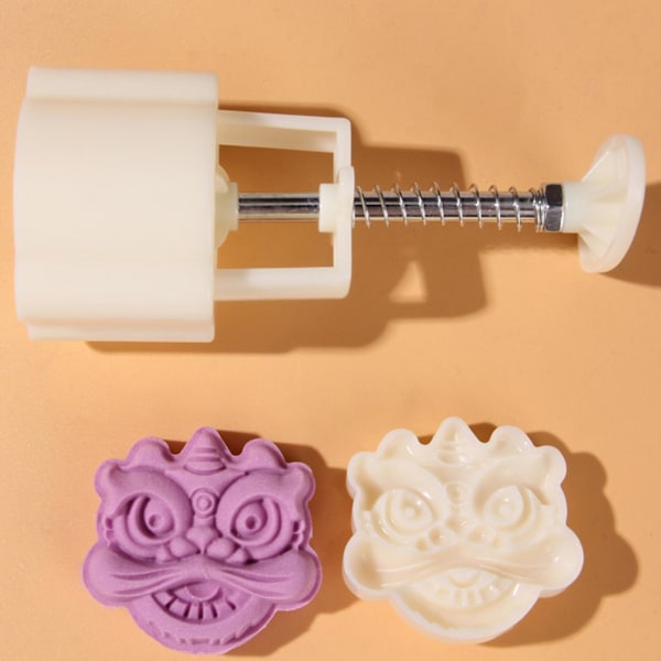 3 Stilarter Månekageform 50~75g DIY Håndtryk Fondant Månekage