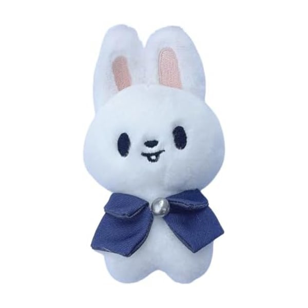 Stray-Kids pehmolelu avaimenperä 10cm, söpö avaimenperä valkoinen kani white rabbit
