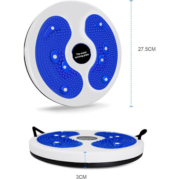 Midjetwistmaskin för hemmet, träningsutrustning för att hjälpa kvinnor att träna midjan, roterande midjeträning Blue