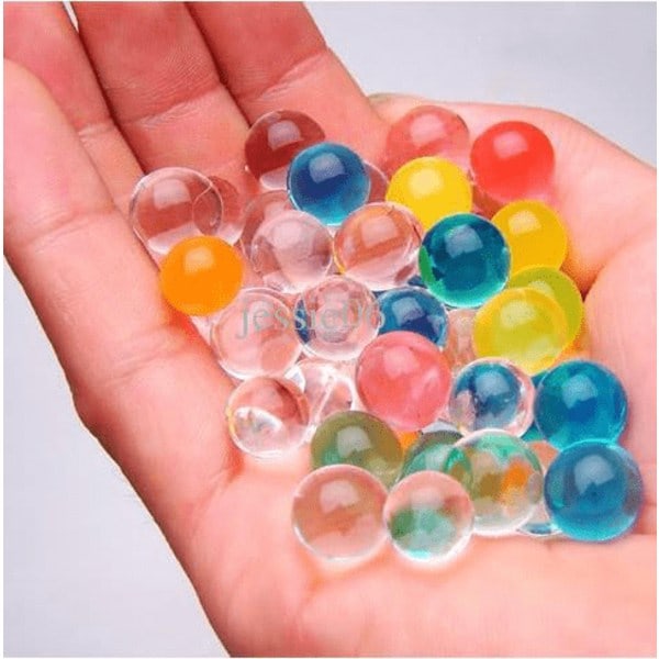 5000 pakke Vannkrystaller 5 farger 0.8-1 cm multicolor