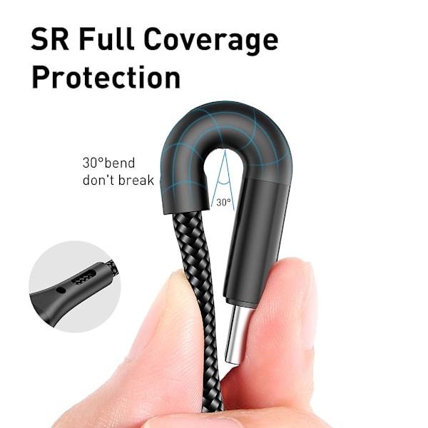 Type C - Type C PD 60W Kaapeli Pikalataus Qc3.0 Usb C Data Cor