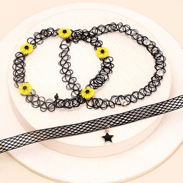 Lolita Choker Gotiske Benringe Goth Punk Strømpebånd Bælte Lårring