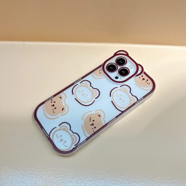 Kompatibel med iPhone 11 Cover Gennemsigtig Sød Ostbjörn