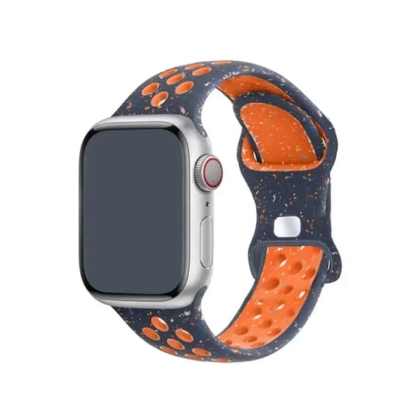 Apple Watch-armband 49 mm 44 mm 45 mm 42 mm 41 mm 38 mm 40 mm silikon sportarmband iwatch 8 SE 7 6 5 Ultra 49 mm Blue Flame 38 40 41 mm Blue Flame 38 40 41mm
