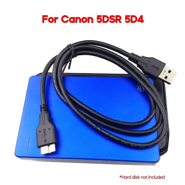 Micro Usb Til Usb-a 3.0 Kamera Dataoverføring Ledning Kabel For 5d