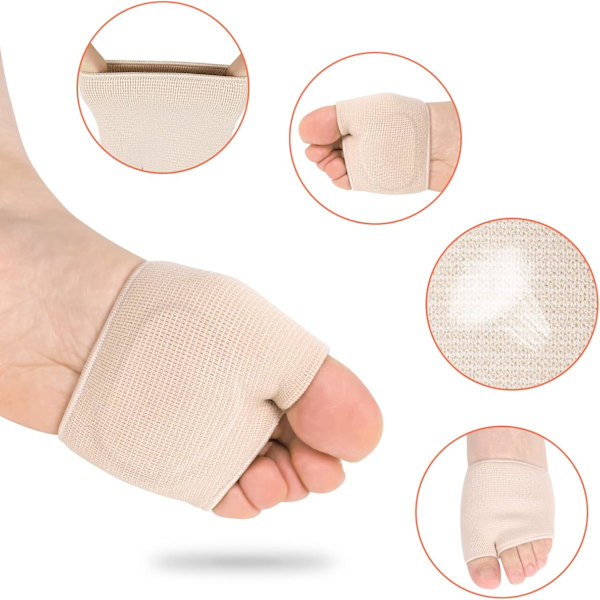 ®RisingFF Metatarsaldynor för män och kvinnor, dämpande metatarsaldynor, gelhylsor, dämpande dynor