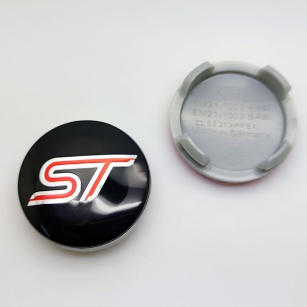 Carnival hjulkapsel, 54 mm, sort slange (pakke med fire)