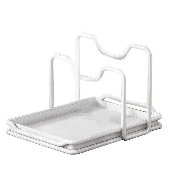 Låglåg Stativ Gryde Låg Stativ Grydelåg Organizer Komfur Skeholder