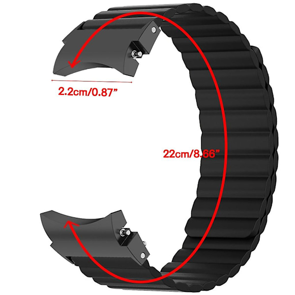 Til Watch 5/5 Pro Smartwatch Magnetisk Silikone Justerbar Rem Wr
