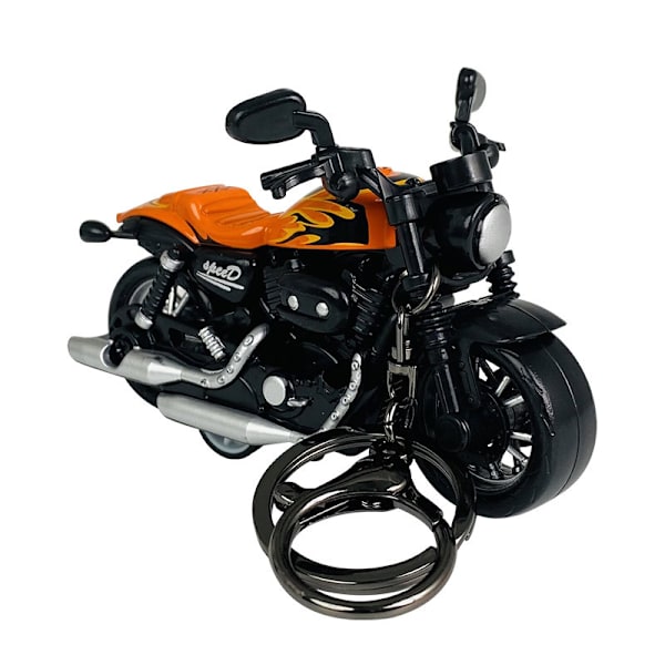 Harley-moottoripyörän avaimenperä miehille, luova avaimenperä toimistoon, reppuun, laukkukoru, lahja motocross-ajajalle.