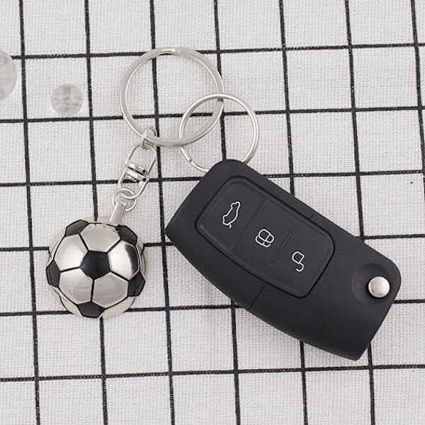 3 st fotbollsnyckelringar, fotbollssko i metall och bollnyckelring, silver fotbollspokal nyckelringsdekorationer för män och kvinnor