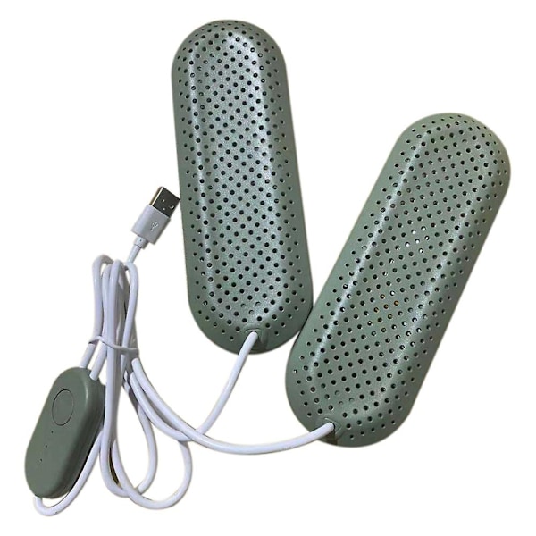 Skotorkare, bärbar USB-skotorkare intelligent timing deodorisering skostövel torkmaskin USB S Green