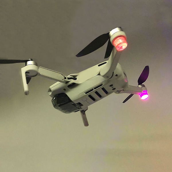 Mini Drone Strobe -valo Punainen Sininen Väri Kevyt +paristo