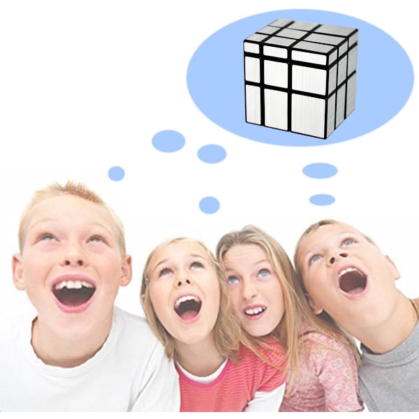 Peilikuutio, Magic Cube 3x3 Erikois hopeinen peilikuutio, Kuutiotarrat Speed Cube