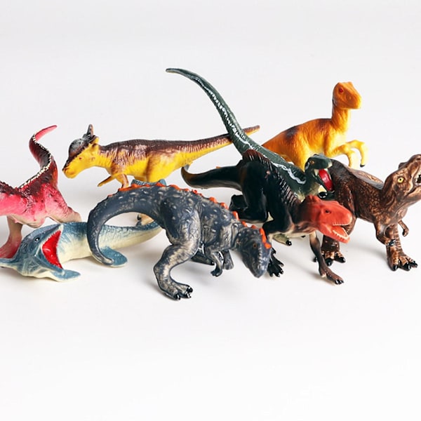 Miniatyr Dinosaurie Djur Statisk Modell Bil Dekor Klassrum