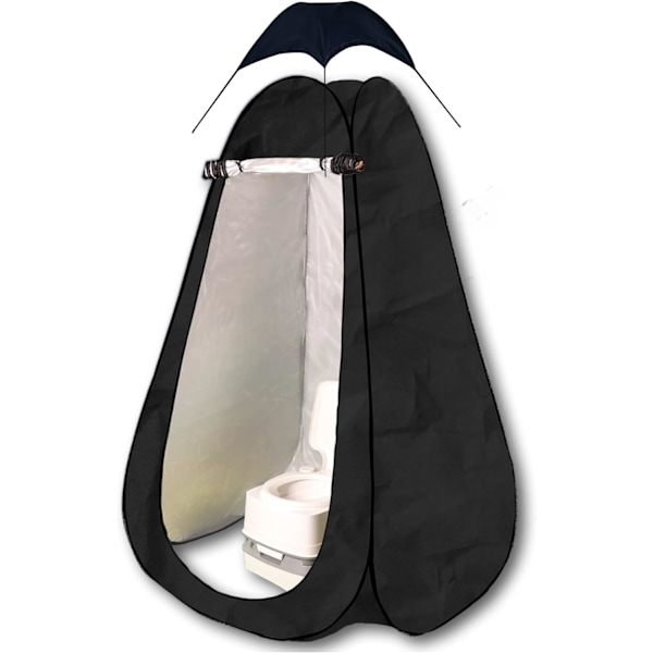 Bärbart utomhus snabbmonterat pop-up tält privat camping duschrum toalett omklädningsrum, längd: 1,2 meter, bredd 1,2 meter, höjd 1,9 meter
