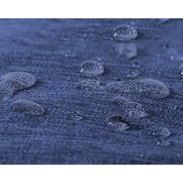 Väggmonterat Toalettsats med Hängande Haken - Blå Polyester Blå