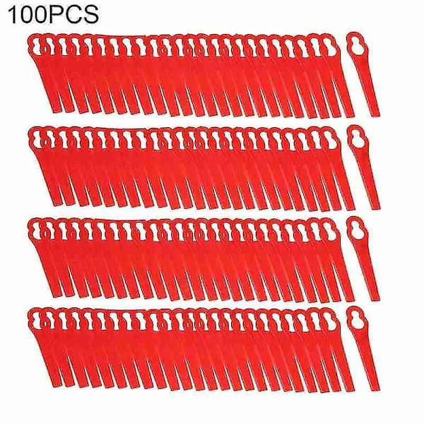 100 stk. Udskiftnings Trimmer Einhell Plastik Have Plæne Tip Trimmer Græs Einhell Havearbejde Rød Red