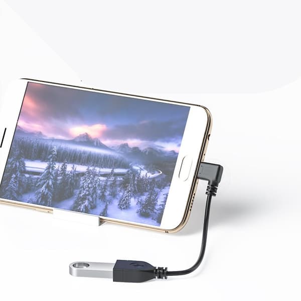 Kestävä Micro USB - Naaras USB OTG -kaapeli Datakaapeli Udi:lle