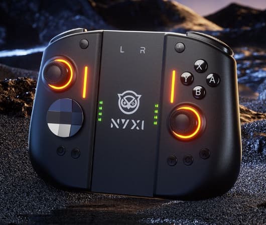Hyperion Meteor Light trådløs Joy-pad med 8-farvet LED til Switch/Switch OLED - Julepakke