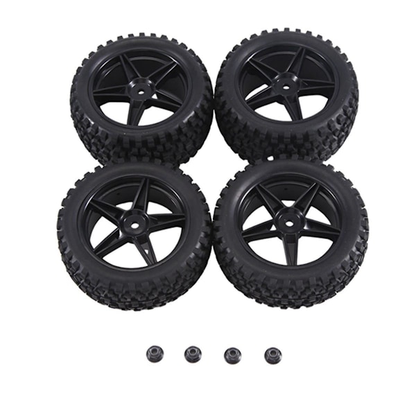 4 stk. 85 mm Dæk Hjul Dæk Til 144001 144010 124007 124017 1/10 1