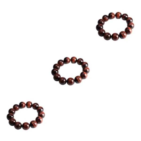 1/2/3/5 Natursteinperler - Lett å bruke Tigerøye Armbånd Rød Tigerøye 16MM 3STK Red Tiger Eye16MM 3PCS