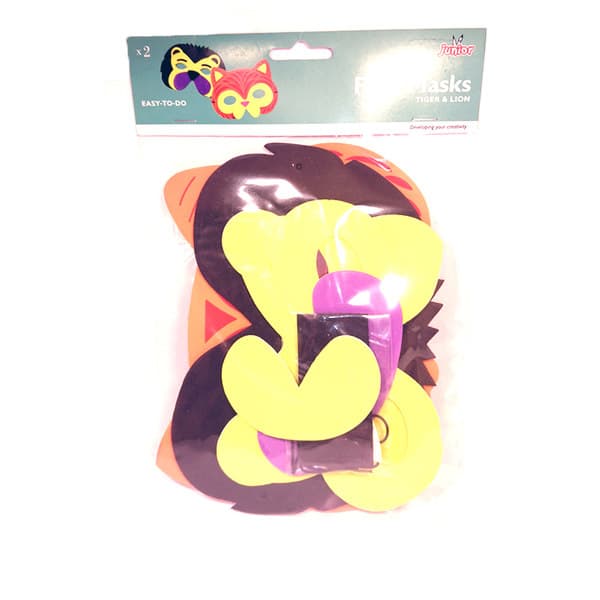 2 st/förpackning Mask Tiger och lejon Gör det själv