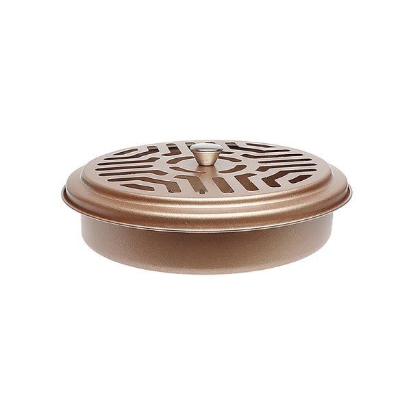 Myggspiralholder Brettramme Rustfritt stål Rund Stand Gull Gull Gold