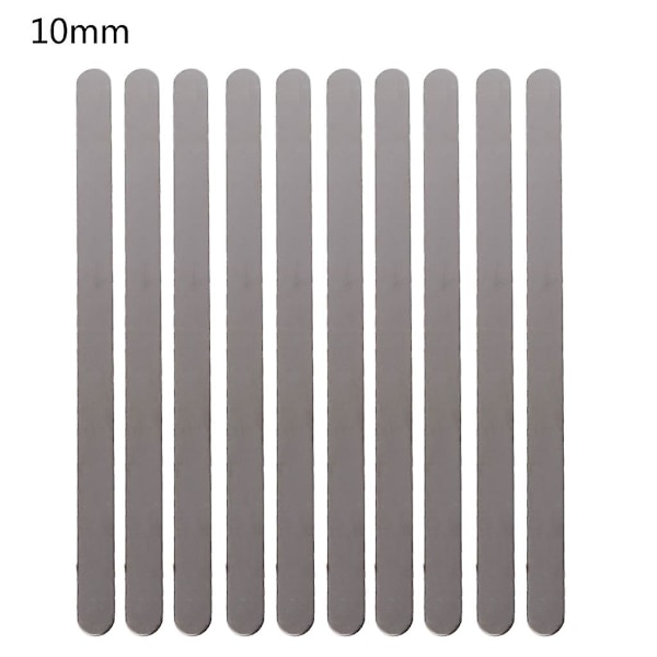 10 stk./sett Flat Blank Bøying Stempling Tilpassing Armbånd Bl