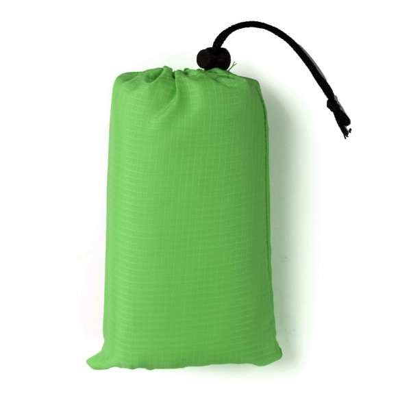 100x140cm Utomhus bärbar lättviktsfilt med picknickmatta, grön färg (1 st) green
