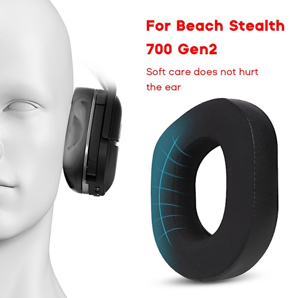 Öronmuffar Öronkuddar För Beach Stealth 700 Gen2 Headset Ice