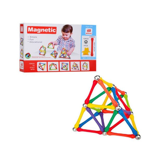 Magnetiska Byggklossar 40 st