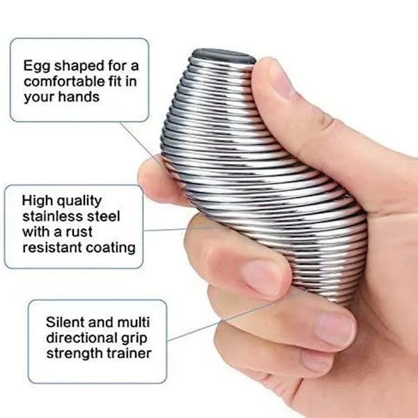 2 Pakning Grip Strength Trainer, Fjær Stressball - Hånd Finger Tommel Trener Grip Strengthener | Angst Stress Relief Terapi