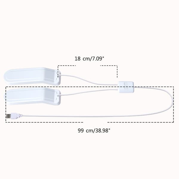 Bærbar støvletørrer USB sko tørrer, intelligent timer fodtørrer med intelligent timer opvarmning støvletørrer DC5V3A input