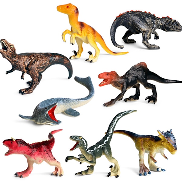 Miniatyr Dinosaurie Djur Statisk Modell Bil Dekor Klassrum