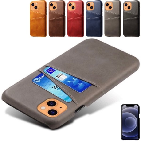 iPhone 13 fodral med kortfack - Brun Iphone 13 brown