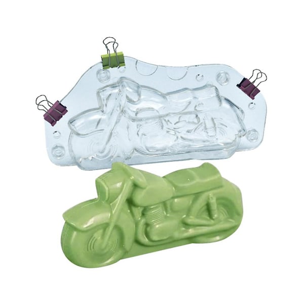 Plastmaterial Klar Motorcykelform Choklad 3D-form För Ca