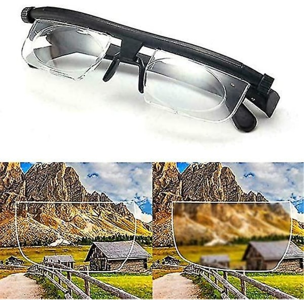 Justerbara Focus-glasögon - Variabelt fokus Instant Receptbelagd Innovativ Power Optics Technology - Perfekt för läsning för seniorer (2st)
