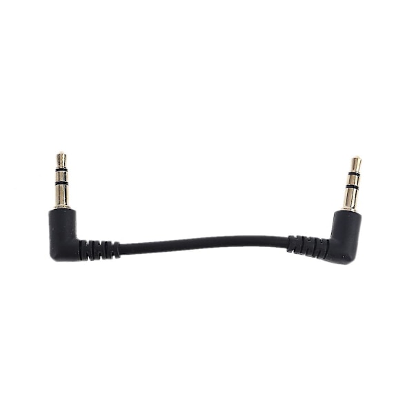 Dobbelt 90 Graders Vinkel 3.5mm Han Til Han Stereo Jack Audio Kabel