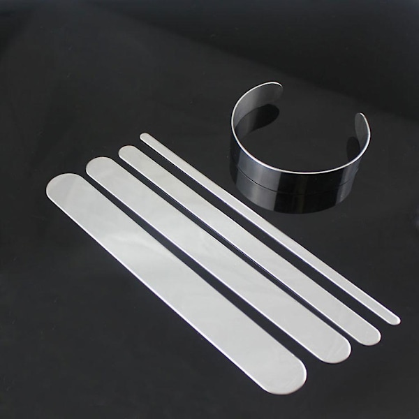 10 stk./sett Flat Blank Bøying Stempling Tilpassing Armbånd Bl
