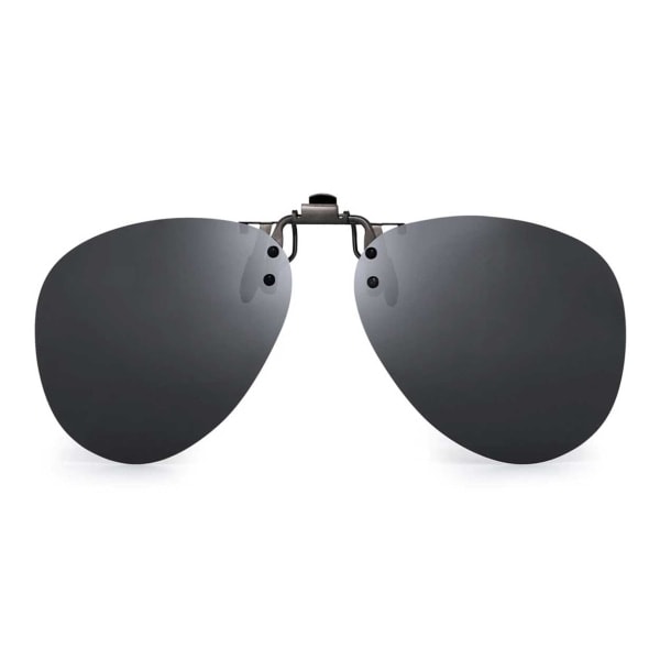 Clip-on Aviator Solbriller Pilot Briller Sort sort