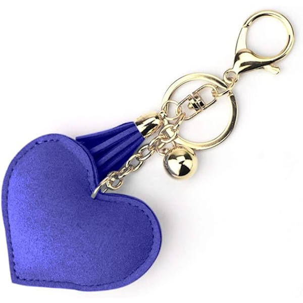 Bling Glitter Nøkkelring Krystall Rhinestone Kjærlighet Hjerte Design Nøkkelring Super Fasjonabel Nøkkelring Sjarm Anheng Veskeveske