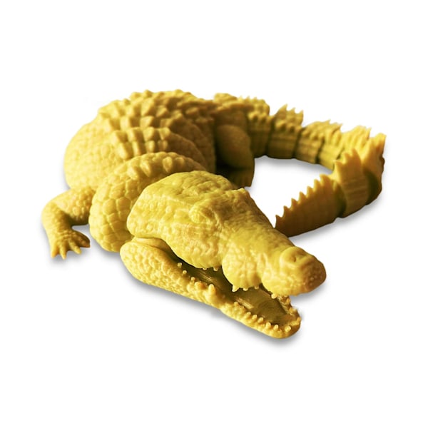3D-printad Ledad Krokodil Barnleksak Justerbara Leder Djur