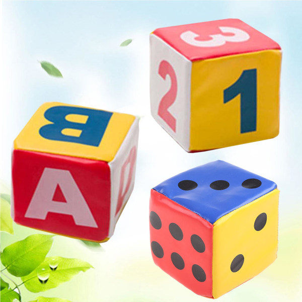Barn Hjärnträning Portabelt Spel Prickar Pedagogiska Leksaker Mjukt Block Nummer Number