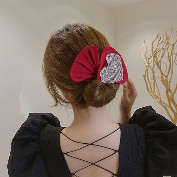 Hårknutsmakare med Strass Elegant Hårstyling Flexibel