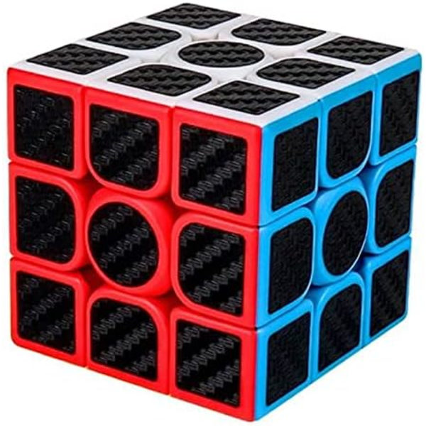 Klassisk 3x3 Magic Cube Meilong Moyu Cubing Classroom Kolfiber, halkfri klistermärke med snabbare, enklare och smidigare snurr, 3D-pussel