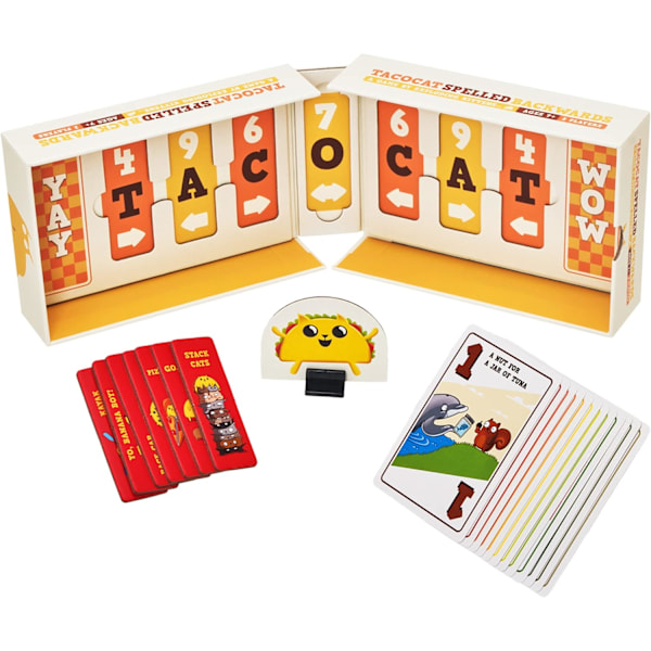 Exploding Kittens LLC Tacocat Spelled Backwards av Exploding Kittens - Kortspill for voksne, tenåringer og barn - Morsomme familiespill