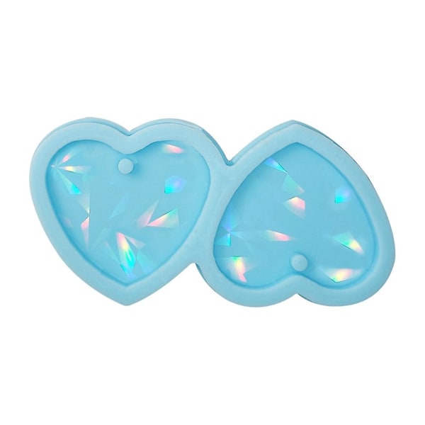 Smykkeform i resin, øredobber resinform, holografisk for nøkkelring, p