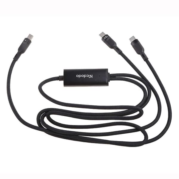 100W PD Hurtig Lang Ladekabel, Universal USB C Til Dobbel USB C C