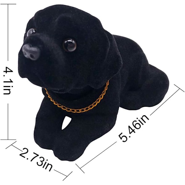 Päätään heiluttava labradorinnoutaja, auton koriste heiluva koira lisävarusteet korkea simulaatio koira kojelauta auto toimisto koriste (Labrador)